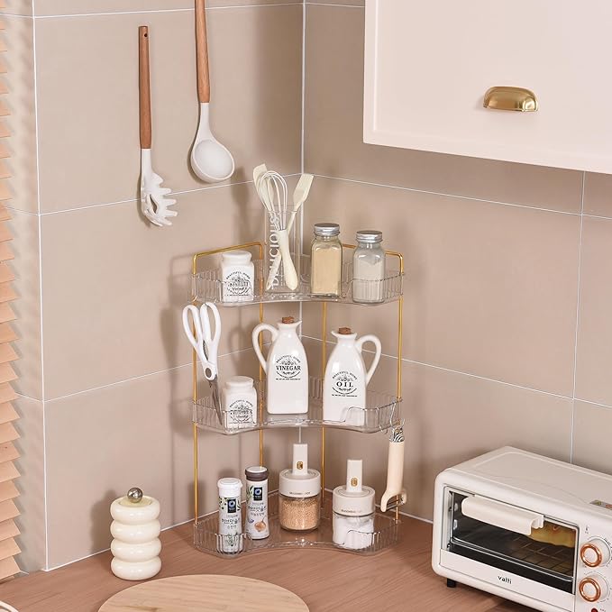 Trdongxu 3-Tier Corner Bathroom Organizer Countertop - Image 4