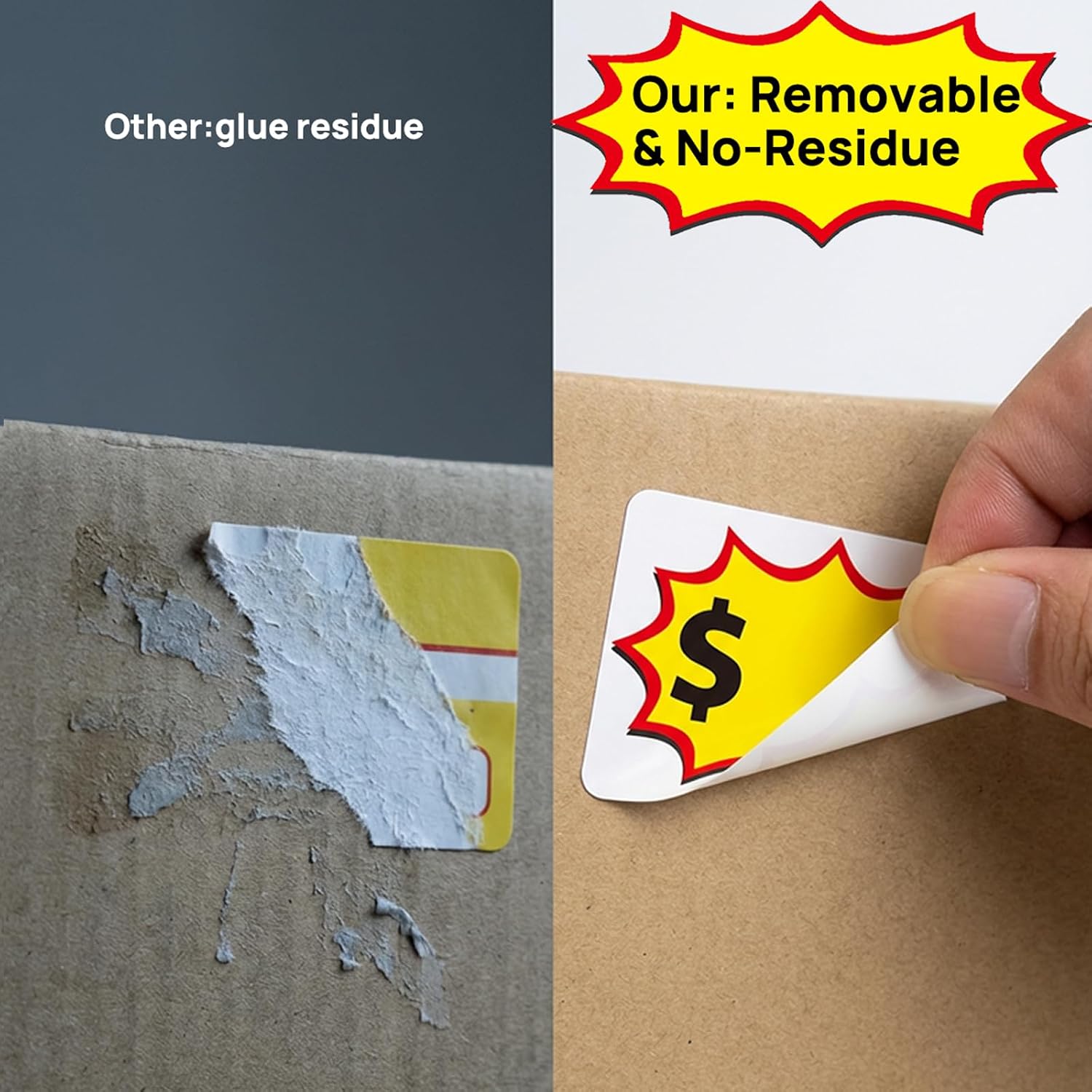 450 Pcs Upgraded Garage Sale Stickers, Removable & No-Residue Yard Sale Price Stickers, Writeable Price Tag Stickers Essential for Garage/Yard Sales Supplies, Flea Markets, Retail, Small Business