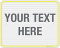 Personalized Custom Customize for Office, Delivery Yellow Sign, 24x30 Inches by SigoSigns