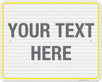 Personalized Custom Customize for Office, Delivery Yellow Sign, 24x30 Inches by SigoSigns