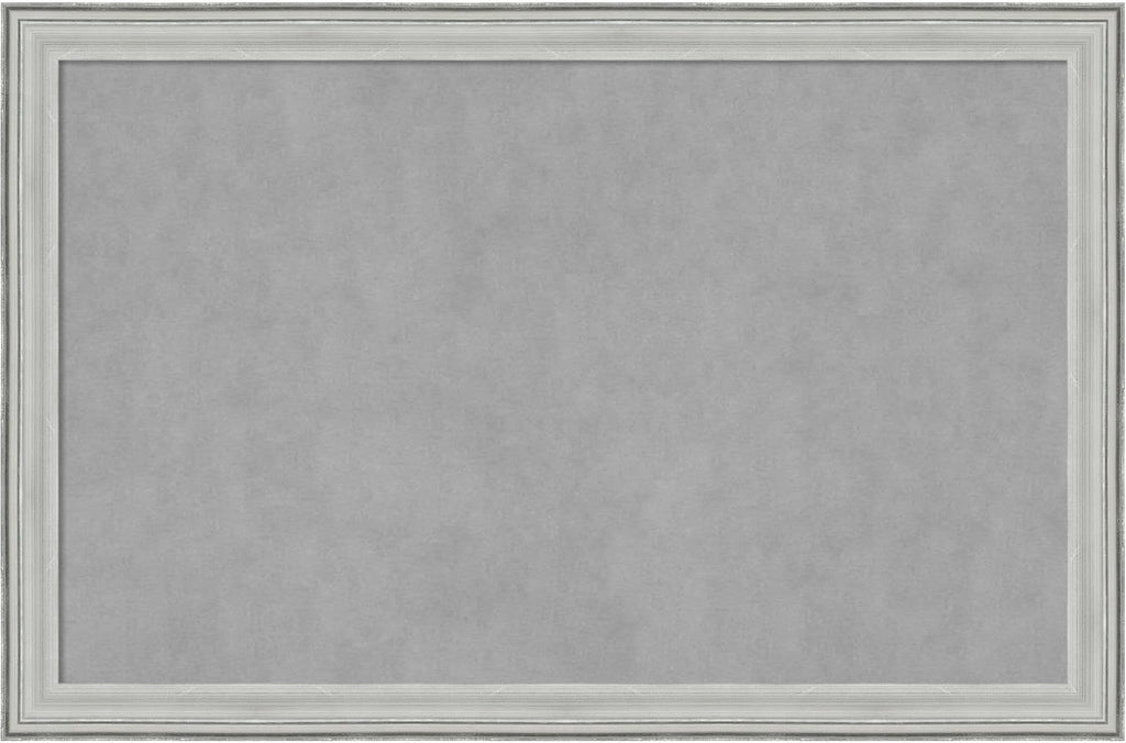 Amanti Art Silver Framed Magnetic Board 23x35 Large Vision Board