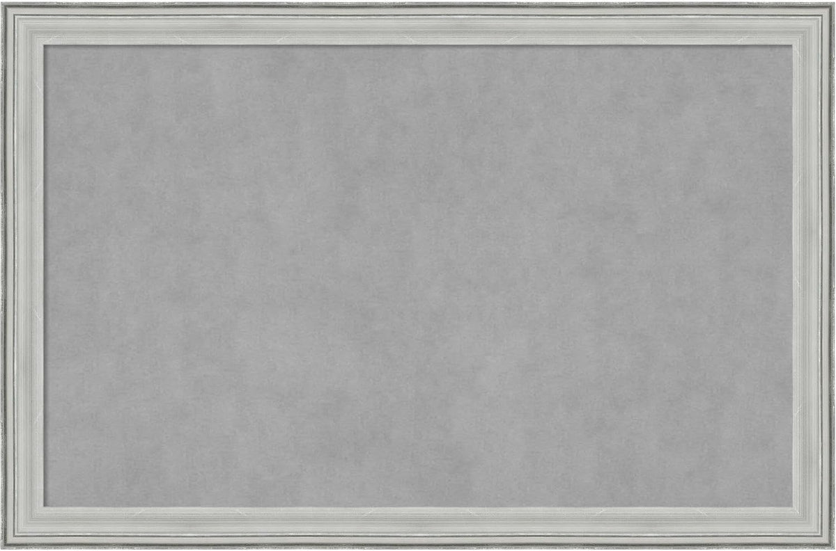 Amanti Art Silver Framed Magnetic Board 23x35 Large Vision Board