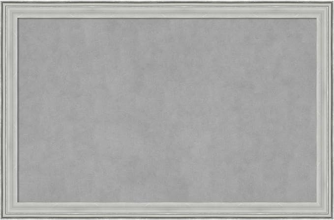 Amanti Art Silver Framed Magnetic Board 23x35 Large Vision Board by AmantiArt