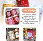 LAUKIYE 100-500 Custom Stickers Personalized Labels, Customized Stickers - Image 5