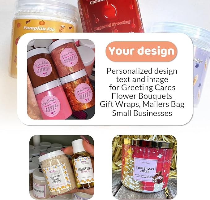 100-500 Custom Stickers Personalized Labels, Customized Stickers - Image 2