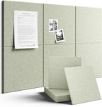 Fluxynara Large Felt Bulletin Board 36" x 24" Cork Board Alternative-6 Pack by FLUXYNARA