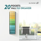 SUPEASY Wall File Organizer Mesh Office Mail Holder, Hanging Wall Organizer - Image 7