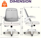 neo chair office desk chair, ergonomic mesh with shown in use
