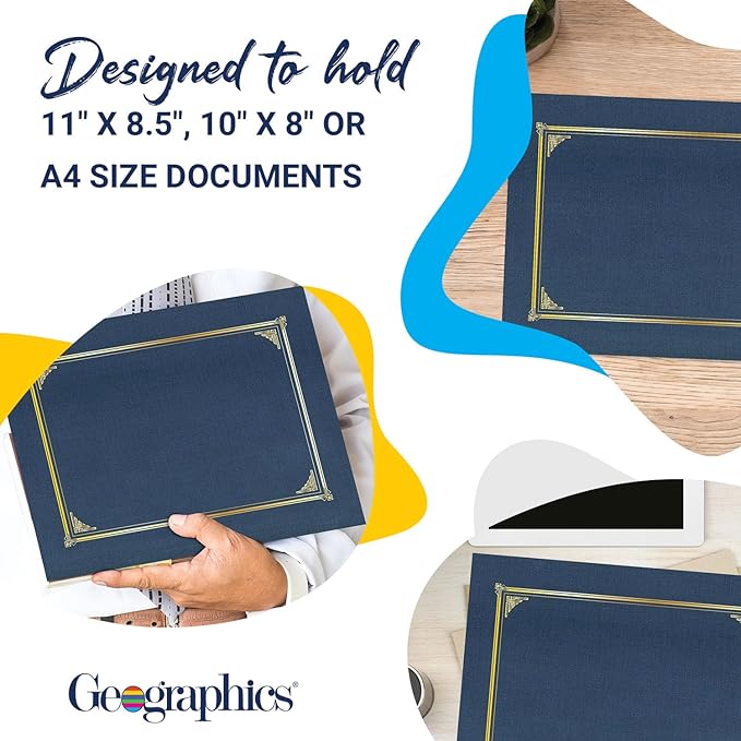 Geographics Classic Linen Document Covers, 12.5” x 9.75” - Image 3