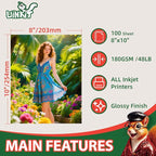 Uinkit Premium Glossy Inkjet Photo Paper - Image 2