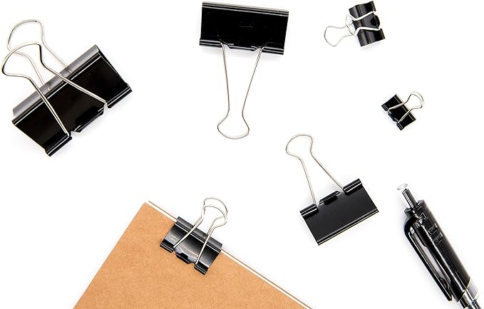 DSTELIN Binder Clips Paper Clamps Assorted Sizes 100 Count, X Large, X Small - Image 5