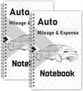 INKNOTE 2 Pcs Auto Mileage Log Book Expense Record Notebook by INKNOTE