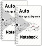 INKNOTE 2 Pcs Auto Mileage Log Book Expense Record Notebook by INKNOTE
