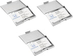 Stephanie Imports Set of 3 Slim & Minimalist Metal Business Card Holder Unisex - Image 3