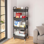 Calmootey 4-Tier Rolling Utility Cart - Image 4