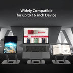 j5create Multi-Angle Aluminum Laptop Stand, Ergonomic Notebook Riser, Suitable - Image 7