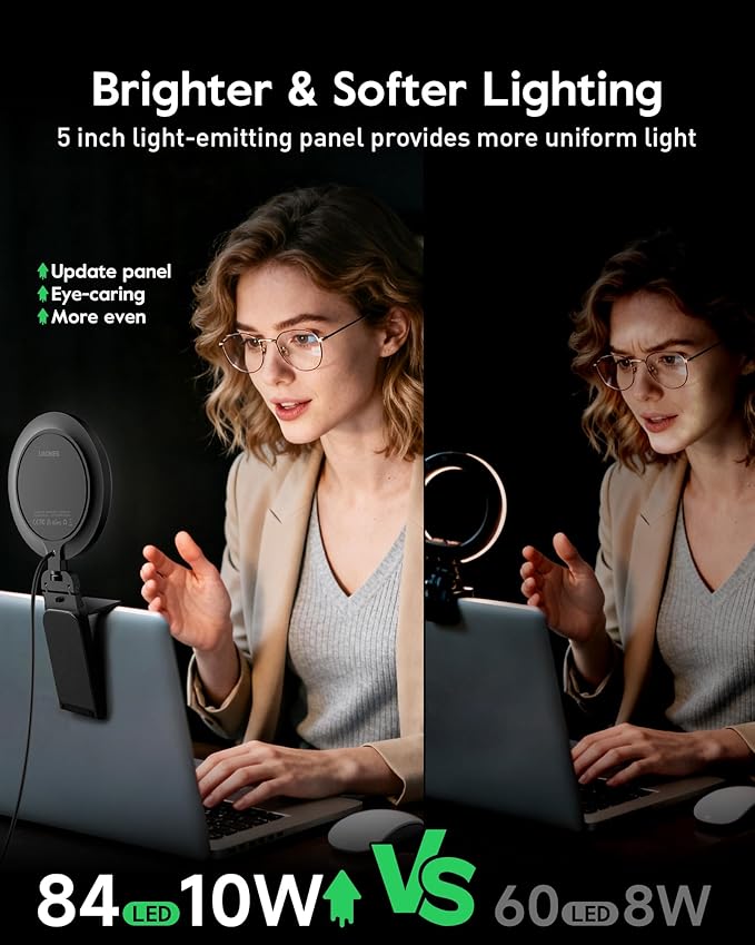 Computer Zoom Lighting for Video Conference, 3000K-6500K for Video - Image 2