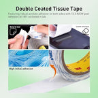 Double Sided Tape 9448A 3/4" x 33Ft Pack of 3 Made of 3M Super Sticky Adhesive - Image 4