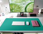 Bloss Green Desk Mat, Leather Desk Pad, Desk Matt - Image 3