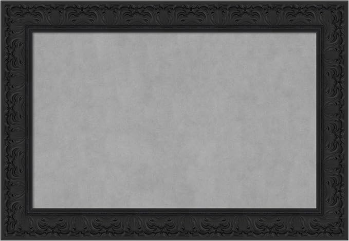 Amanti Art Black Framed Magnetic Board 27x39 Large Vision Board by AmantiArt