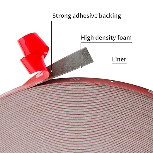 ToLanbbt Double Sided Tape Heavy Duty Waterproof Mounting Adhesive Tape Foam - Image 3