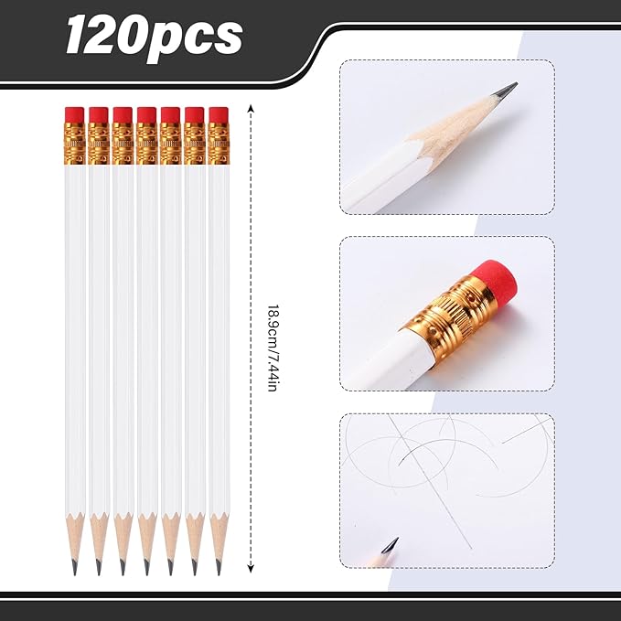 TecUnite 120 Pcs #2 HB Pencils - Image 3
