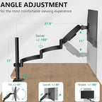 WALI Single Long Monitor Arm - Image 2