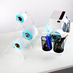 Label Roll Holder for Rolls and Fanfold Labels, Acrylic Label Holder for - Image 3