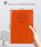 Biuwory Lined Journal Notebook for Women Men, 256 Pages A5 Hardcover Leather - Image 2