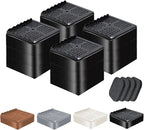 Furniture Risers Heavy Duty Adjustable Bed Risers Blocks Lift 4, 2 inches by EnjoyLifeEnjoyHappiness