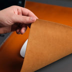 TORONATA Jersey Genuine Calfskin Leather Desk Pad, Office Desk Mat - Image 3