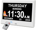 7'' Dementia Clock For Seniors, Large Display Digital Clock by Flyruit