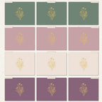 bloom daily planners Decorative File Folders - Set of 12 Letter Size (8.5” x 11”) Organizers, 1/3 Cut Tabs - Aesthetic Folders for School & Office - Gold Foil Florals