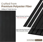 TO-TH Wood-Look Acoustic Wall Panels, 10 Pack 47.2” x 23.6” Sound Panels - Image 2