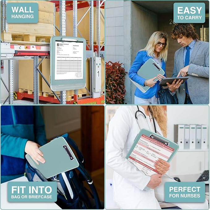 Sooez Clip Boards 8.5x11 with Storage, High Capacity Storage Clipboard - Image 7