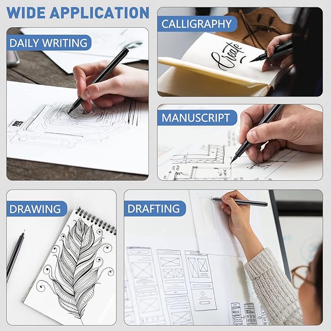 YISAN Drawing Art Pens, Micro Fineliner Pens, Fine Tip Manga Markers - Image 4