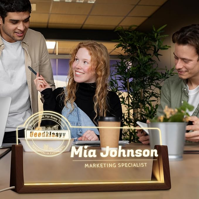 Desk Name Plate Personalized, Office Name Plate - Image 7