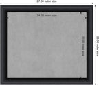 Amanti Art Black Framed Magnetic Board 23x27 Medium Vision Board - Image 3