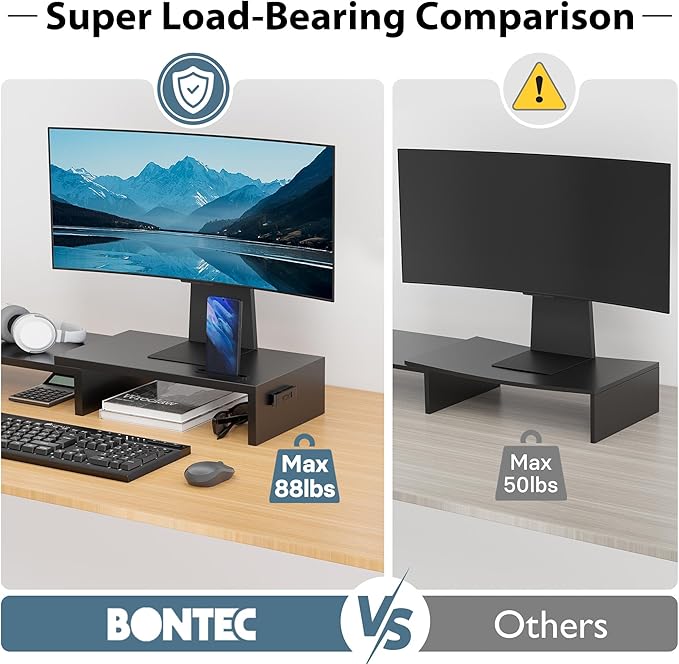 BONTEC Dual Monitor Stand Riser - Image 5