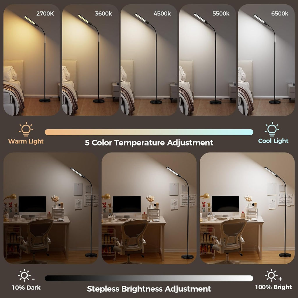 led floor lamp for living room,bright reading lamps, close-up detail