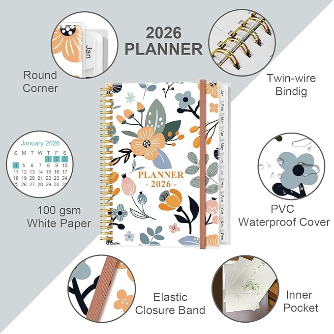 2026 Planner - Weekly Monthly Planner 2026 from January 2026 to December 2026 - Image 2