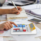 Desktop Calculator with Extra Large 5-Inch LCD Display, 12-Digit Two Way Power - Image 2