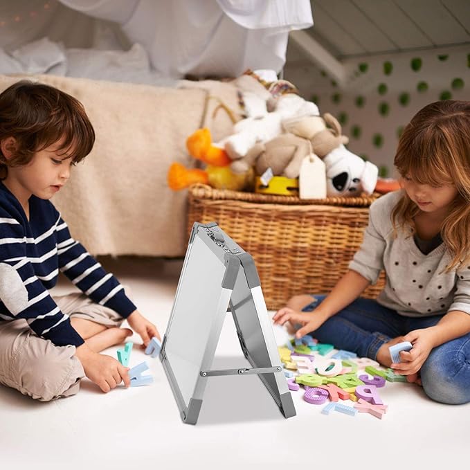 Small Dry Erase White Board – TANKEE Magnetic Desktop Foldable Whiteboard - Image 3