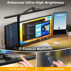 airlonv led desk lamp with clamp, architect desk shown in use