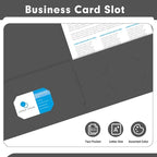 Two Pocket Folders, PANDRI 50 Pack 2 Pocket Folders, Letter Size Paper File - Image 5