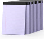 360 Sheets Purple Legal Pads 8.5" x 11" Pack of 12 Note Pads Wide Ruled Lined by Nichela