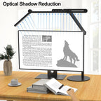 micomlan architect desk lamp with atmosphere lighting, adjustable showing dimensions
