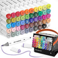 Shuttle Art Alcohol Markers Brush tip, Dual Tip Brush & Chisel Tip Art Marker by ShuttleArt