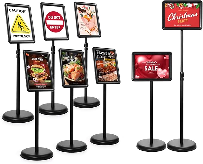 Dyna-Living Sign Stands for Display 8.5 x 11 Inch, 8 Packs Adjustable Sign - Image 8