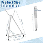 Xinnun 12 Pcs Aluminum 15'' to 21'' High Tabletop Easel Display Adjustable - Image 2